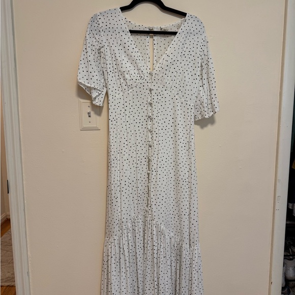 Billabong Black and White Dotted Blouse - Picture 6 of 7